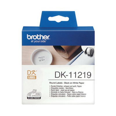 Brother QL Range 12mm Diameter Circular Label
