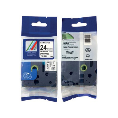 Brother TZe-SE5 Labelling Tape 24mm Black on White TZESE5