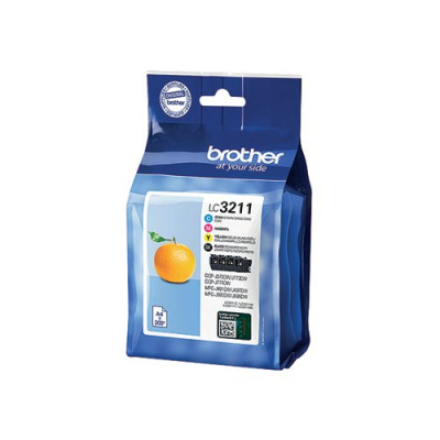 Brother LC3211 CMYK Ink Cartridge Value Pack LC3211VAL