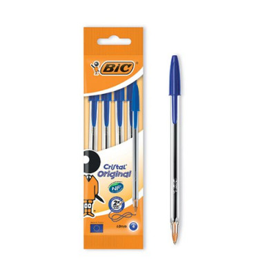 Bic Blue Cristal Medium Ballpoint Pen (Pack of 40) 8308601