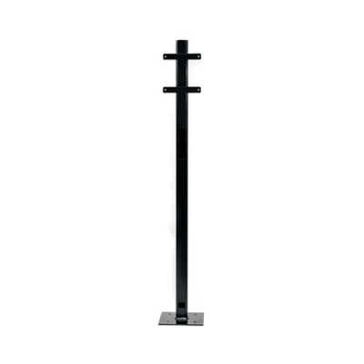 Evec Mounting Post for 1x Wall Mount Charger Steel Black SCP01