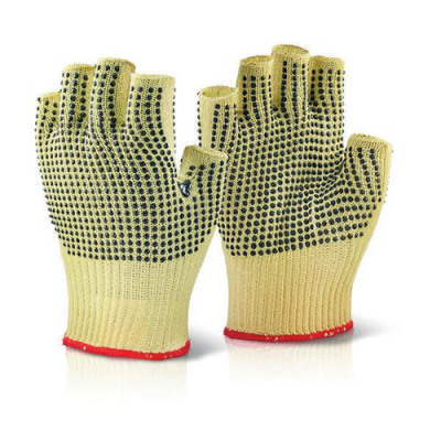 Beeswift Reinforced Fingerless Dotted Gloves