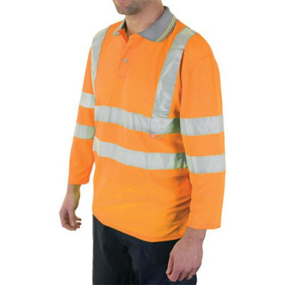 Beeswift High Visibility Plant Operators 3/4 Sleeve Polo Shirt