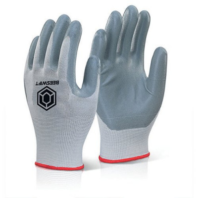 Beeswift Nitrile Foam Polyester Gloves