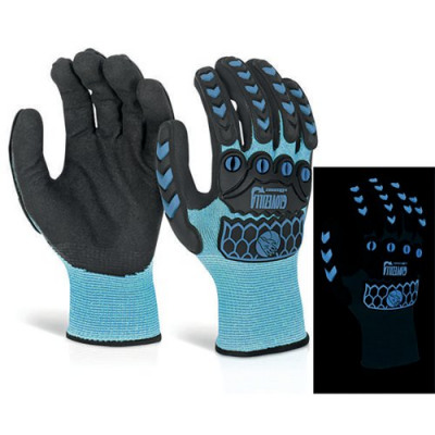 Beeswift Glovezilla Glow In The Dark Foam Nitrile Gloves