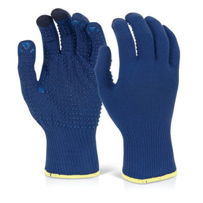 Beeswift Touch Screen Knitted Gloves Polyester/Cotton (Pack of 10)