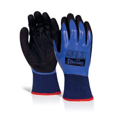 Beeswift Glovezilla Waterproof Thermal Nitrile Gloves (Pack of 10)