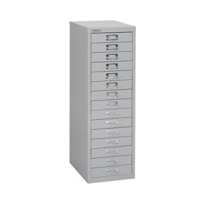 Bisley 15 Drawer A4 Cabinet Grey H3915NL-073