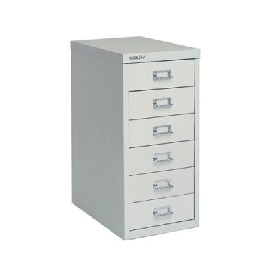 Bisley 6 Drawer A4 Cabinet Grey H296NL-073