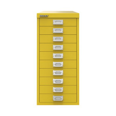 Bisley 10 Drawer Cabinet Canary Yellow BY78744