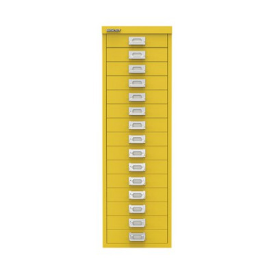Bisley 15 Drawer Cabinet Canary Yellow BY78745