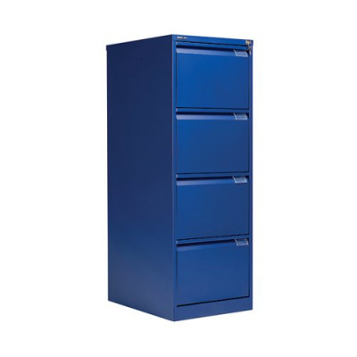 Bisley BS4E Filing Cabinet Flush Front 4D Lock Blue BS4E/BLUE
