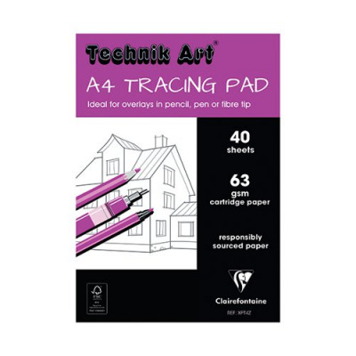 Technik Art Tracing Pad 63gsm A4 40 Sheets XPT4