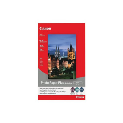 Canon Photo Paper Plus Semi-Gloss SG-201 4x6 Inches (Pack of 50) Sheets 1686B015
