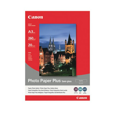Canon Photo Paper Plus Semi-Gloss SG-201 A3 (Pack of 20) Sheets 1686B026