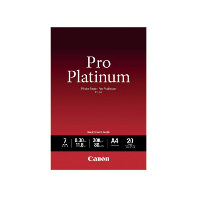 Canon Pro A4 Platinum Photo Paper PT-101 (Pack of 20) 2768B016