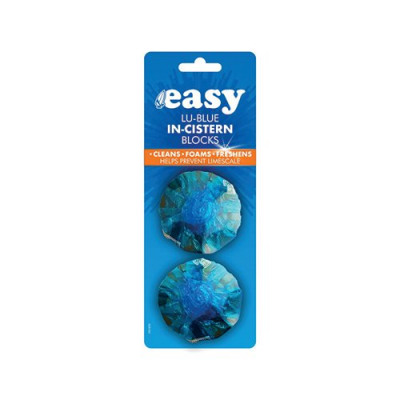 Easy Lu-Blue In-Cistern Toilet Freshener Blocks Twin Pack 2008060