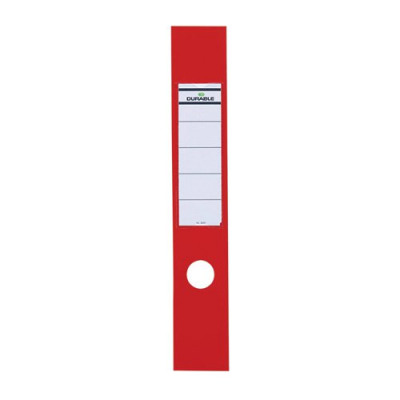 Durable Red Ordofix File Spine Label (Pack of 10) 8090/03
