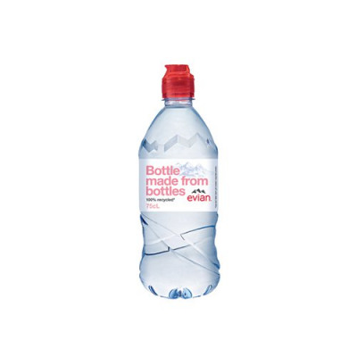 Evian Natural Mineral Water 75cl Bottle (Pack of 12) 60735