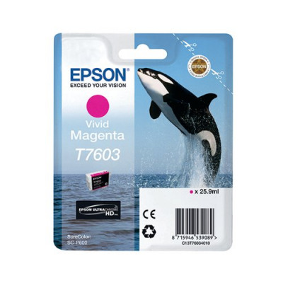 Epson T7603 Vivid Magenta Ink Cartridge C13T76034010 / T7603