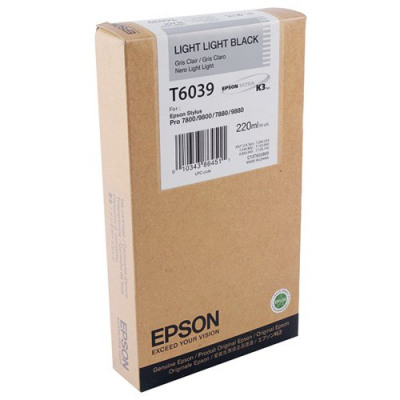 Epson T6039 Light Light High Yield Black Inkjet Cartridge C13T603900 / T603900