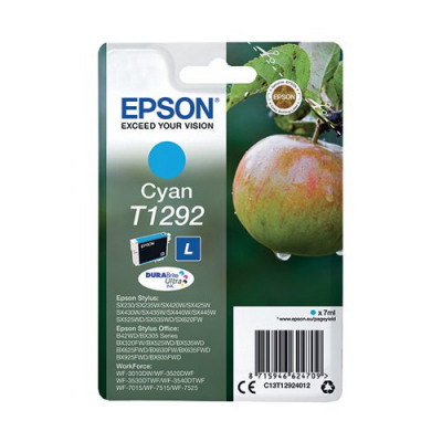 Epson T1292 Cyan Inkjet Cartridge C13T12924012