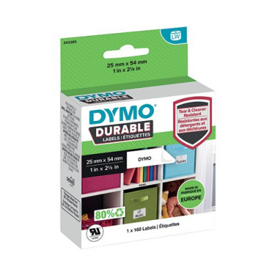 Dymo Durable Multipurpose Labels 25x54mm White 160 Labels 2112283
