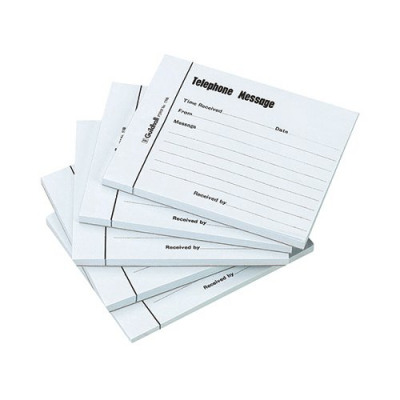 Guildhall Telephone Message Pad 100 Sheet 127x102mm (Pack of 5) 1571