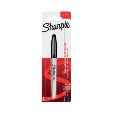 Sharpie 08 Permanent Marker Fine Black (Pack of 12) 1985857