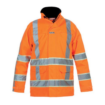 Hydrowear Italie High Visibility Parka with Glow in the Dark (GID) Tape