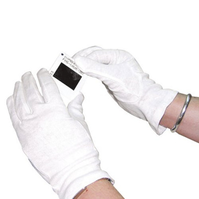 White Knitted Cotton Large Gloves (Pack of 20) GI/NCME