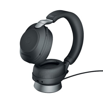 Jabra Evolve2 85 USB-C UC Stereo Headset and Charging Stand