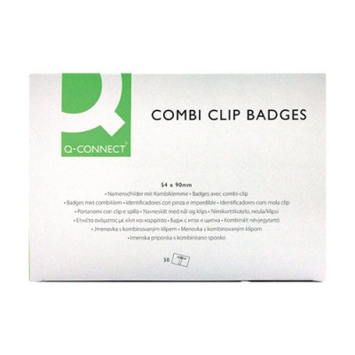 Q-Connect Combination Badge 54x90mm (Pack of 50) KF01567