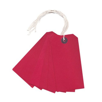 120x60mm Red Strung Tag (Pack of 1000) KF01627