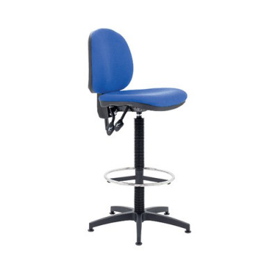 Arista Draughtsman Chair Fixed Footrest Blue KF017021