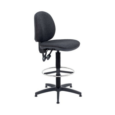 Arista Draughtsman Chair Fixed Footrest Charcoal KF017031
