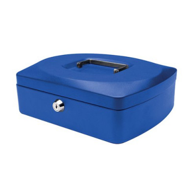Q-Connect 10 inch Blue Cash Box KF02624