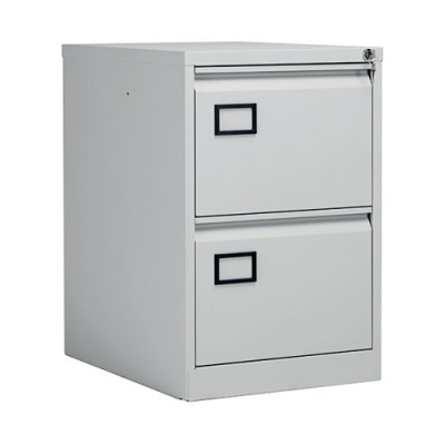 Jemini 2 Drawer Filing Cabinet Light Grey KF20042