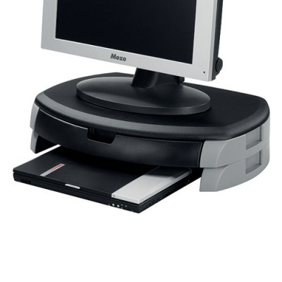 Q-Connect Monitor/Printer Stand/Drawer Black KF20081