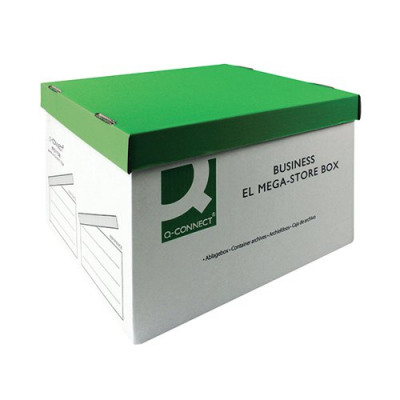Q-Connect Green and White Mega-Store Box (Pack of 10) KF21738