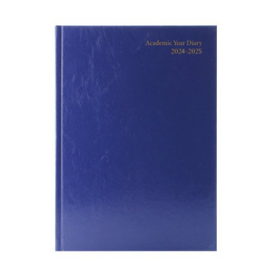 Academic Diary Week To View A4 Blue 2024-25 KF3A4ABU24