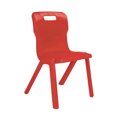 Titan One Piece Chair 350mm Red KF72159