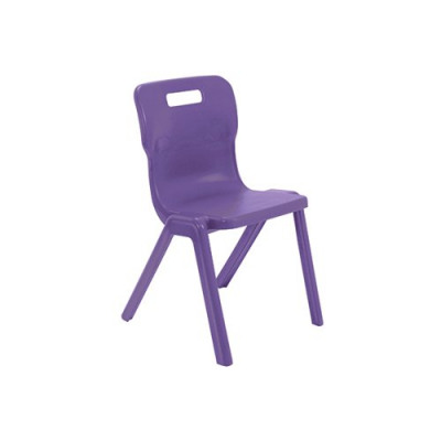 Titan One Piece Chair 460mm Purple KF78529
