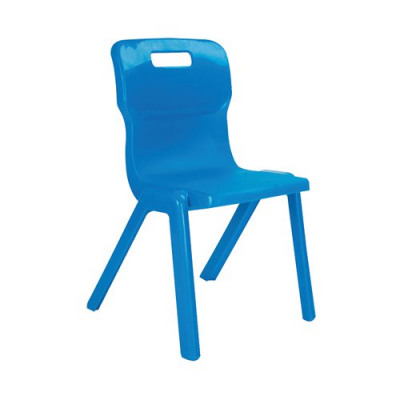 Titan One Piece School Chair 260mm Blue Pack of 10 KF78537