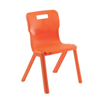Titan 1 Piece Chair 380mm Orange Pack of 10 KF78565
