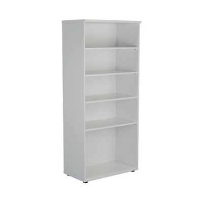 First 1800 Wooden Bookcase 450mm Depth White KF803737