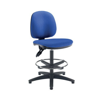 Arista Draughtsman Chair Adjustable Footrest Blue KF815147