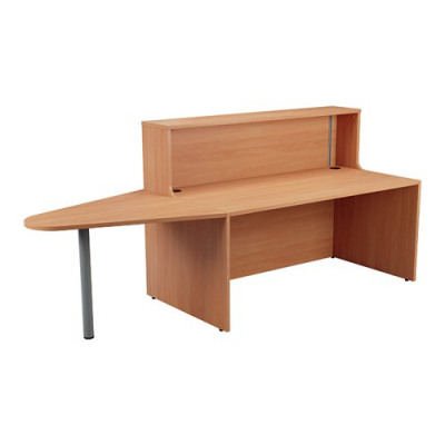 Jemini Reception Unit 1600mm with Extension Beech KF816326