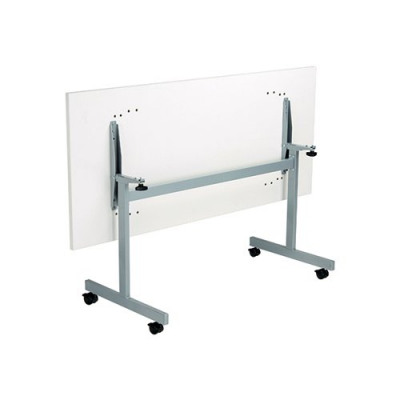 Jemini Rectangular Tilting Table 1800 x 800mm White/Silver KF816913