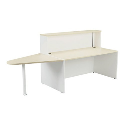 Jemini Reception Unit 1400mm with Extension Maple/White KF818412